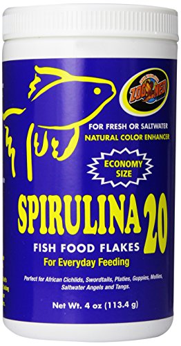 Zoo Med Spirulina อาหารปลา 20 เกล็ด 4 ออนซ์